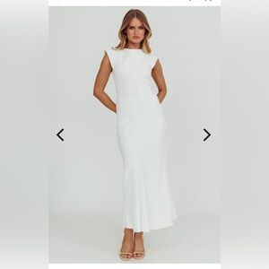 Selfie Leslie | Maysa Cowl Back Maxi Dress Off White